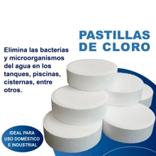 Pastillas Clorada Para Alberca, Wc, Cisterna, Tinacos - 2 Kilos - Ver 9