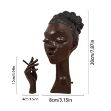 1pc Phụ nữ hút thuốc hình dạng cổ điển trong nhà hương liệu hương bếp, quà tặng thủ công sưu tầm, thiền định - Cà phê nâu - Xem 6