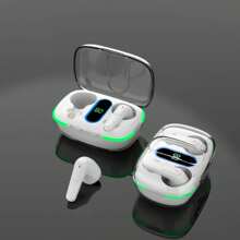 Auriculares intrauditivos inalámbricos TWS tipo oreja auriculares deportivos - Negro - Ver 8