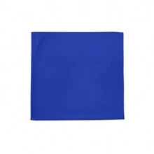 JORDEFANO Pack Of 20 Men's Pocket Square Soft Handkerchiefs 100% Pure Cotton - Royal Blue - View 3