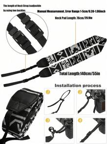 1pc DSLR Camera Shoulder Strap Suitable For Various Brands Of DSLR Cameras And Some Mirrorless Cameras