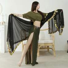 Women's Chiffon Sequin Lace, Performing A Set Of Sexy Training Clothes