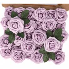 Real Looking Foam Fake Roses With Stems For DIY Wedding Bouquets Bridal Shower Centerpieces Floral Arrangements Party Tables Home Decorations(No Box, Packaged In OPP Bag), Valentine Day, Gift - Multicolor - View 34