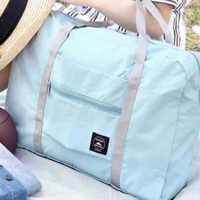 1 件大容量行李袋、储物袋、运动包、多用途便携式旅行包、可折叠衣物收纳袋、剃须刀、洗漱用品收纳袋、化妆包、健身包，适合旅行、健身、户外活动