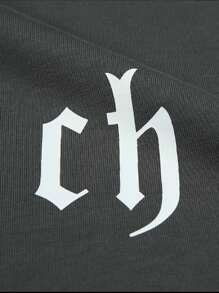 Men's Women's Basic Tank Tops Letter Design UNISEX Sleeveless 100% Premium Cotton - 深灰色 - 查看 2