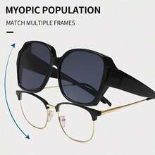 1 Stück polarisierte Überzieh-Fashionbrille für Frauen und Männer, zum Tragen über Sehbrille für Fahren, Strand, Reisen