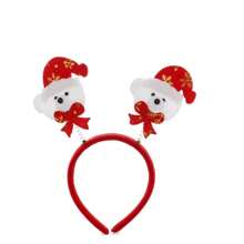 Set de 5 diademas con cuerno de reno estilo navidad, accesorios para la cabeza, ganchos para el cabello de Papá Noel/muñeco de nieve, regalos al por mayor para Navidad - Multicolor - Ver 9