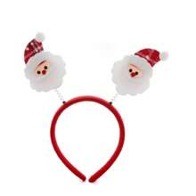 Set de 5 diademas con cuerno de reno estilo navidad, accesorios para la cabeza, ganchos para el cabello de Papá Noel/muñeco de nieve, regalos al por mayor para Navidad - Multicolor - Ver 2