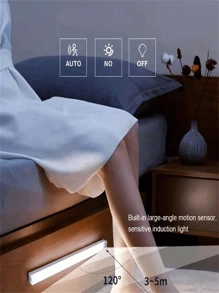1 橱柜底灯 无线运动传感器 LED 灯带 LED 长感应灯 可充电磁性小夜灯 适用于走廊厨柜、楼梯、过道衣柜、家庭房间装饰 10/20/30/50cm 尺寸