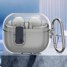 Apple 兼容三星 Galaxy Buds 3 手机壳和 Galaxy Buds 3 Pro 手机壳，全身防震软壳保护设计，带安全锁夹 - 彩色 - 查看 11