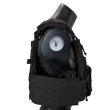 1000D Nylon Fabric Quick Releaseable  6094K Tactical Vest With Triple Magazine Pouch - 黑色 - 查看 7