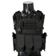 1000D Nylon Fabric Quick Releaseable  6094K Tactical Vest With Triple Magazine Pouch - 黑色 - 查看 5