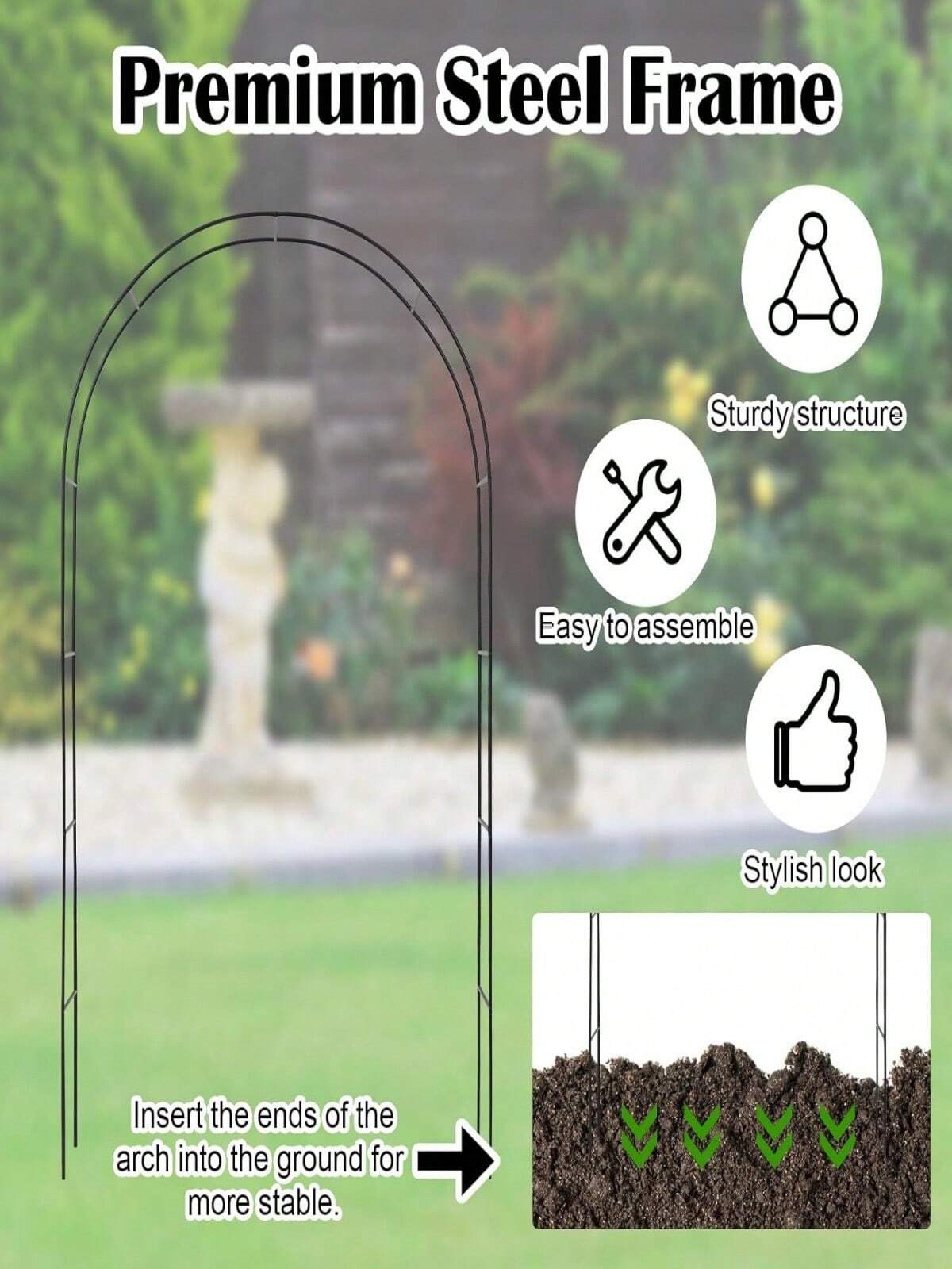Extra Brede Tuin Archway 350cm Rose Boog voor Klimplanten Extra Brede Tuin Archway 350cm Rose Boog voor Klimplanten