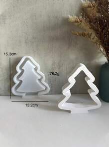 Bộ khuôn silicon hình cây - Thích hợp cho nến, xà phòng hoặc đồ thủ công DIY - Bao gồm khuôn cây rỗng nhỏ, vừa và lớn - trắng - Xem 1