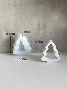 Bộ khuôn silicon hình cây - Thích hợp cho nến, xà phòng hoặc đồ thủ công DIY - Bao gồm khuôn cây rỗng nhỏ, vừa và lớn - trắng - Xem 2