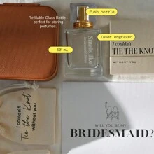50ml Engraved Perfume Bottle Empty, Will You Be My Bridesmaid Gift, Jr Bridesmaid Gift, Asking Bridesmaids, Bridesmaids Getting Ready - 50ml - View 7