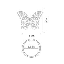 Set Of 15 Decorative Ring Napkin Holders - Various Models. - Butterfly - View 2