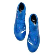 Puma 男鞋FUTURE MG短釘運動訓練比賽人草成人足球鞋 107934-01 - 藍色-白-薄荷綠 - 查看 7