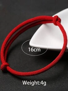 Schnüren-Armband mit Knoten Dekor,