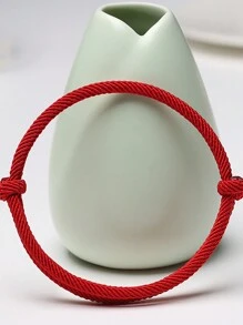 Schnüren-Armband mit Knoten Dekor,