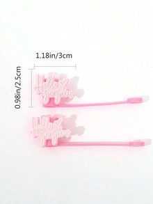 5 cái/10 cái/15 cái/20 cái Nắp đậy ống hút trang trí, Nắp ống hút có thể tái sử dụng, Vỏ bảo vệ ống hút chống bụi, chống tràn, Dùng cho túi đựng quà tặng tiệc sinh nhật, tụ tập bạn bè và đồ dùng tiệc tùng - Nhiều màu - Xem 6