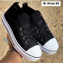 Casual Star Sock Sneakers Comfortable Easy To Put On Light - màu đen - Xem 4