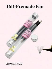 一盒600支，10D/12D/14D/16D/18D/20D 散装预制浓密睫毛，0.05mm 厚度，C 卷度，俄罗斯仿貂毛睫毛，长度 8-15mm - C - 查看 12