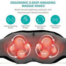 Shiatsu Neck & Back Massager With Heat Deep Kneading Massage Pillow For Shoulder - 1 - 查看 2