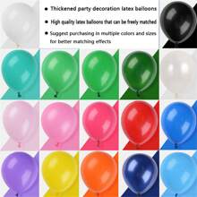 35 dicke, hochwertige Latexballons, geeignet für Partys und Hochzeiten (Weiß, Schwarz, Marineblau, Hellgrün, Dunkelgrün, Dunkelgrün, Kunstperlenweiß, Hellrosa, Rosenrot, Dunkelblau, Hellviolett, Gelb, Orange, Nachtblau, Hellblau), Weihnachten