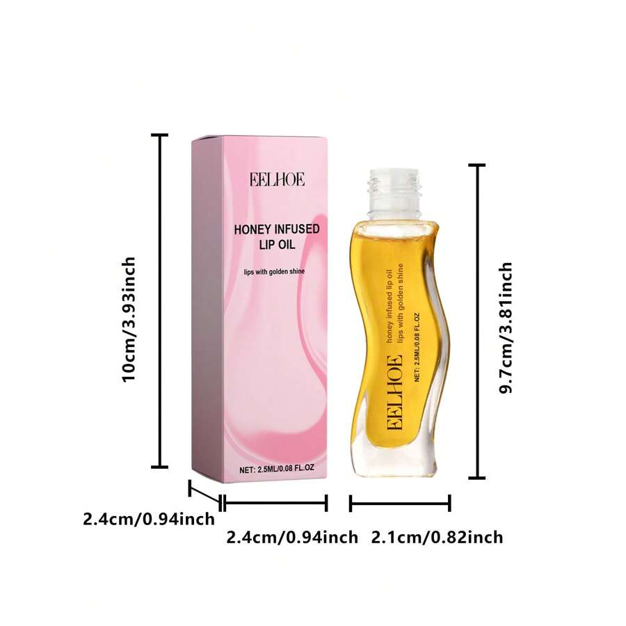 EELHOE Honey Infused Hydrating Lip Oil, Moisturizing Lip Oil For Dry
