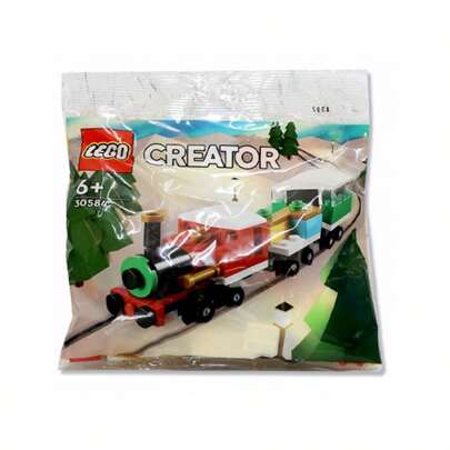 LEGO Juguete de rompecabezas de tren navideño de invierno de la serie versátil creativa 30584