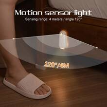 1 pieza Luz nocturna con sensor de movimiento infrarrojo RGB, lámpara decorativa, iluminación de escaleras, lámpara para taza de inodoro impermeable, pequeña luz nocturna recargable, encendido/apagado automático por la noche, para cocina, dormitorio, entrada, sala de estar, pasillo, baño