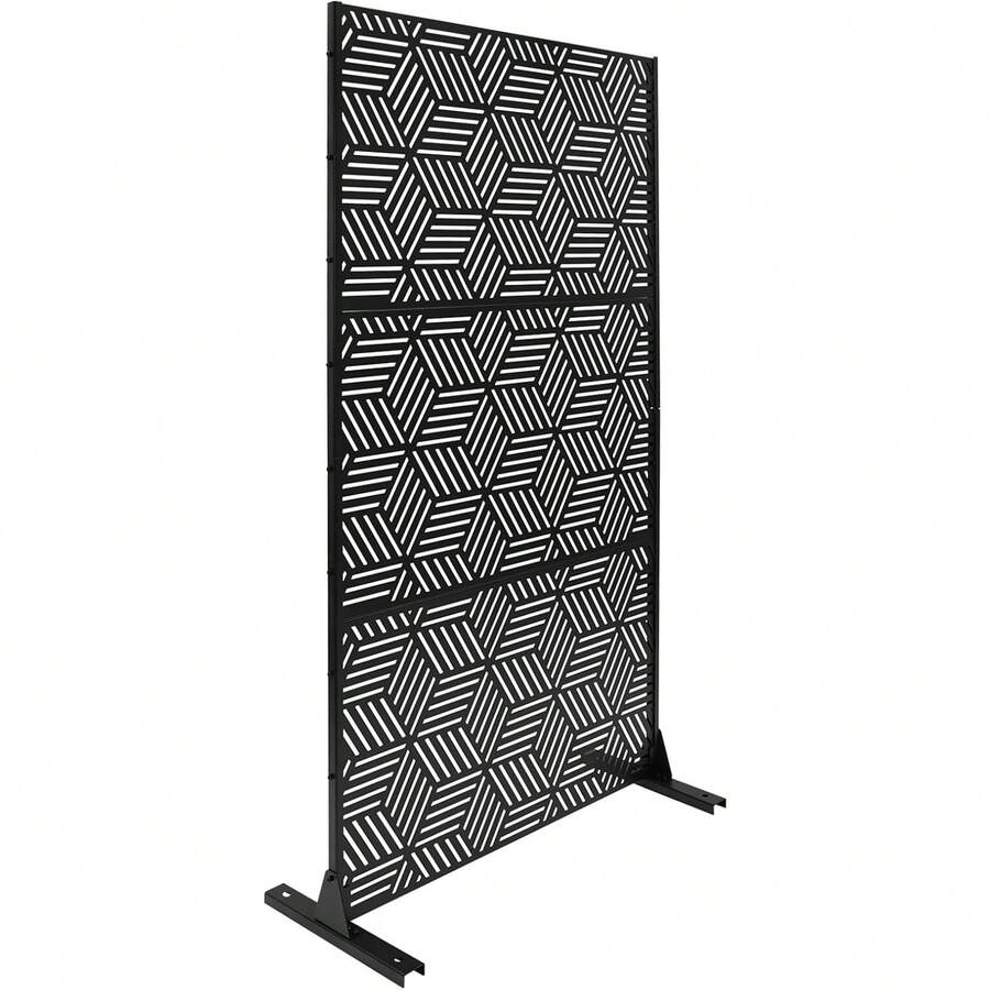 CNCEST CNCEST 72'' H X 36'' W Metal Balcony Privacy Screen, Outdoor