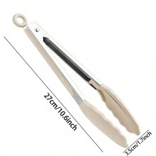 1 包 9 英寸和 12 英寸厨房钳，优质硅胶不粘不锈钢烧烤烹饪烧烤锁定食物钳