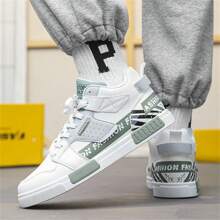 Men's New Outdoor Casual Sports Shoes - Fashionable Lightweight Breathable High-Top Sneakers - Wear-Resistant Comfortable Spring New Thick Sole Skate Shoes - Loose Small White Shoes Four Season Non-Slip Sliding Large Size Leather Sneakers