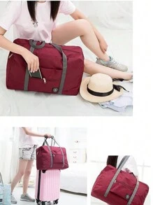 1 件大容量行李袋、储物袋、运动包、多用途便携式旅行包、可折叠衣物收纳袋、剃须刀、洗漱用品收纳袋、化妆包、健身包，适合旅行、健身、户外活动