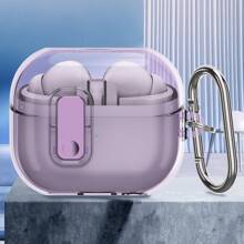 Apple 兼容三星 Galaxy Buds 3 手机壳和 Galaxy Buds 3 Pro 手机壳，全身防震软壳保护设计，带安全锁夹 - 彩色 - 查看 17