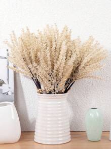 6/18 pièces Plantes artificielles, fleurs en paille de blé, tiges de fleurs en paille de blé, fleurs en paille de blé, fleurs d'herbe en plastique pour la décoration de la maison, plantes artificielles DIY pour la décoration d'automne et de Thanksgiving, bouquet de plantes vertes pour la décoration de Noël, herbe en plastique pour la décoration de Noël, branches de feuilles d'automne en bois simulé rembourrées, feuilles de lavande simulées, épis de blé simulés