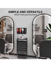 Electric Clipper Stand, Wall-Mounted Holder For Electric Clipper, Salon Hair Cutting Tool Rack, Plug-In Clipper - Black - View 3