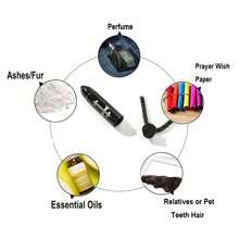 1pc Bullet Head Skull Urn Pendant Necklace; Openable Perfume Bottle Pendant Necklace; Personalized Hip-Hop Men Necklace With Cross Print Pendant; Pet Urn Box Pendant; Punk Hip-Hop Titanium Steel Couple Necklace; Memorial Gift