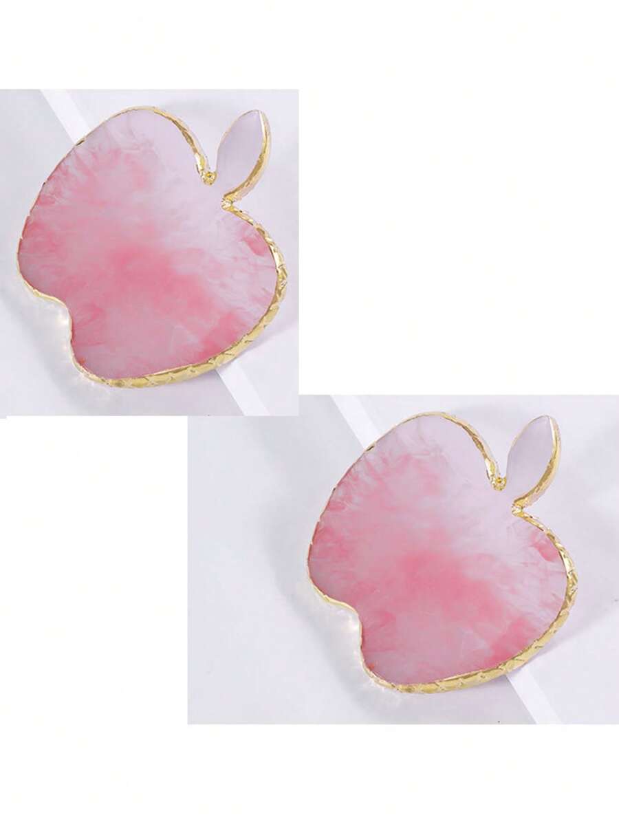 Nail Art Color Palette, Crystal Agate Stone, Gold Round Edge, Cracked