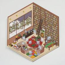 3D 装饰贴纸适用于迷你房屋场景、DIY 工艺品和木制手机壳和笔记本，无需裁剪，适合返校使用 - 彩色 - 查看 6