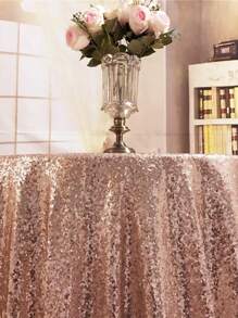 1pc Glitter Tablecloth Sparkly Wedding Tablecloth For Baby Showers, Birthdays, Christmas Party Decorations