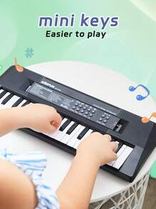 54-Key Digital Piano Keyboard – Ideal Music Teaching Tool For Beginners And Enthusiasts, Includes Microphone For Interactive Learning