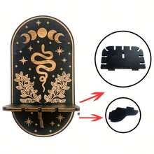 1 CÁI Đế nến treo tường bằng gỗ - Hoàn hảo cho phòng khách, phông nền TV, ban công và trang trí tiệc tại nhà, quà tặng - Nhiều màu - Xem 7