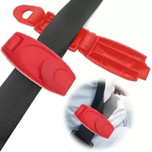 Sichere und bequeme Sicherheitsgurtschlösser für alle Fahrzeuge, 1 einstellbarer Spanner für universelle Schulter- und Nackengurte, Positionierschnallen