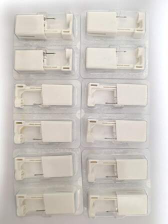 2/4/10pcs Disposable Sterile Nose Piercing Tool Kit With Stainless Steel CZ Nose Stud