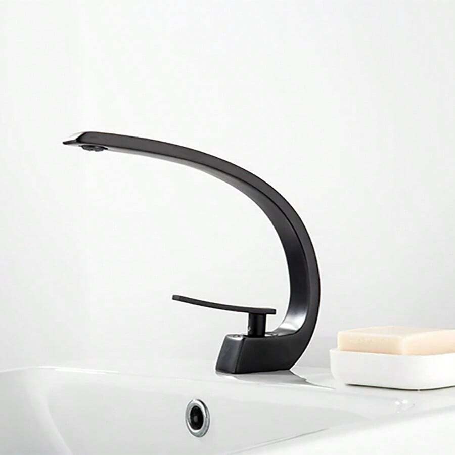 Bathroom Faucet Rose Gold White Bathroom Basin Faucet Cold Hot Water Mixer Sink Tap Deck Mounted
