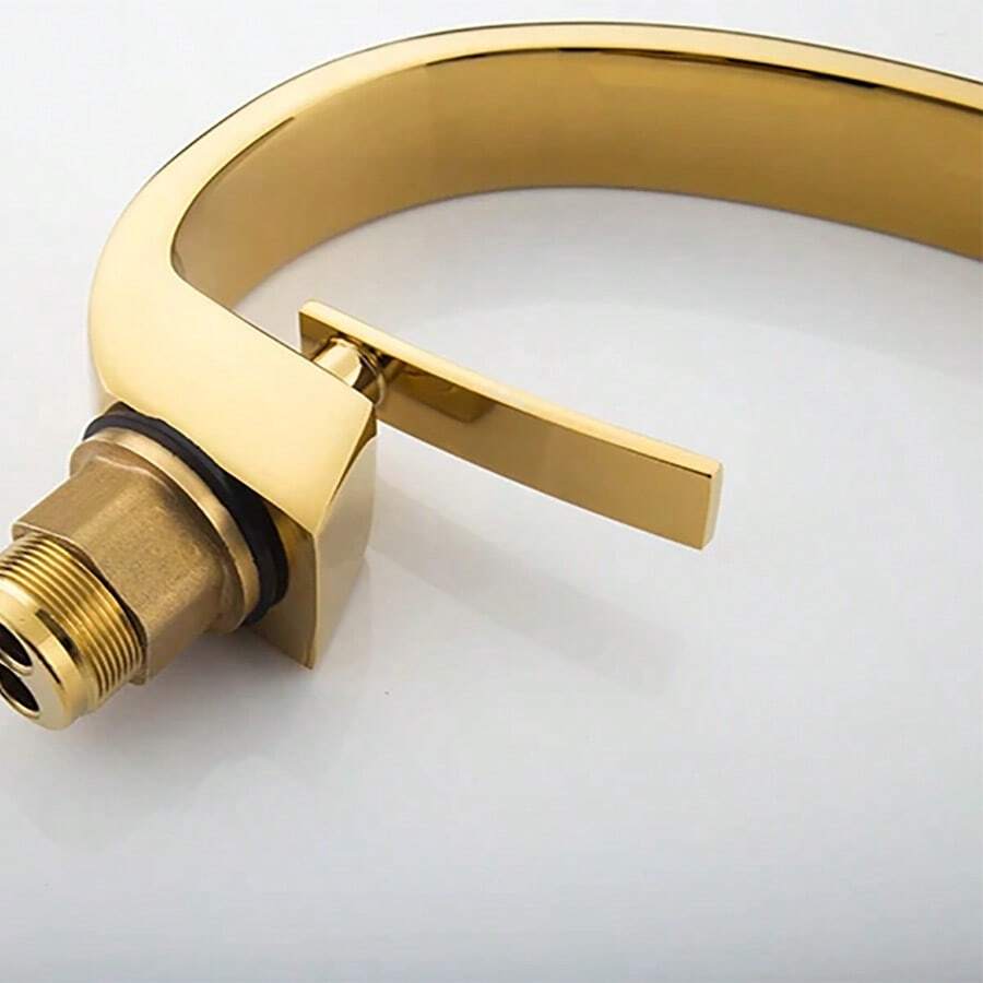 Bathroom Faucet Rose Gold White Bathroom Basin Faucet Cold Hot Water Mixer Sink Tap Deck Mounted