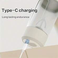 USB Rechargeable Electric Protein Shaker Bottle - Portable Sports Blender For Milkshake And Smoothie - Multicolor - View 3